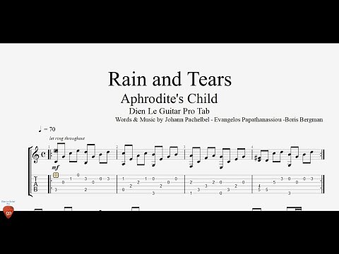 Rain and Tears - Guitar Tutorial + TAB