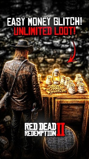 RDR2 Money Glitch and Unlimited Gold Glitch #rdr2 #reddeadredemption2 #RDR2Shorts #RDR2Glitch