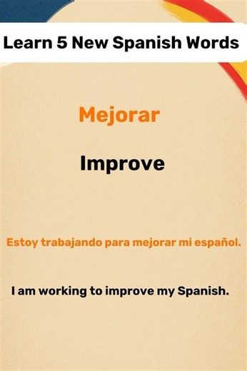 Learn 5 New Spanish Words 🇪🇸✨