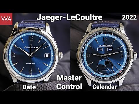 JAEGER-LECOULTRE Master Control Date & Master Control Calendar in Blue. Limited to 800 pieces each.