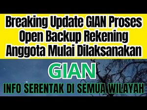 GIAN Breaking Update: Member Account Open Backup Process Begins!