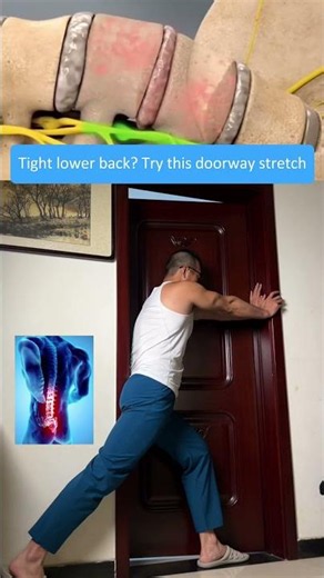 Tight Lower Back from Sitting Too Much Try This Simple Doorway Stretch at Home