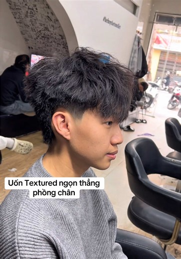 Textured Perm Hairstyles at Thin Barbershop