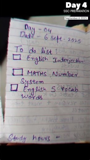 SSC Preparation Day 4 #shorts #ssc #sscpreparation