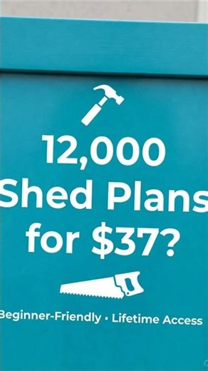 12,000 Shed Plans for $37? Build Like a Pro This Weekend