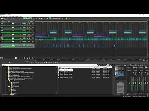 Acid Pro - Making a simple beat as an example using some 808, kick and one loop