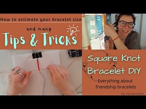 macrame square knot bracelet tutorial | simple macrame bracelet| DIY | πως να κάνω μακραμε βραχιόλια