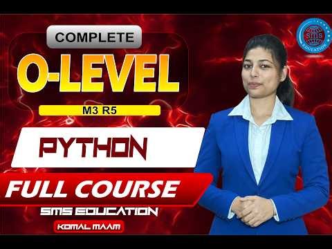 M3R5 Live class Python Chapter 1& 2