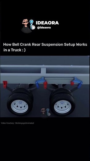 How bell crank rear suspension setup works in a truck 🤯