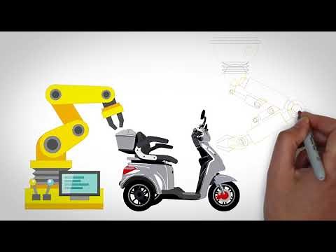 Bestellvorgang Elektro Dreirad Roller ECONELO S1000