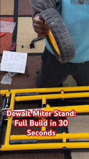 Dewalt Miter Stand Setup in 30 Seconds! Unbox, Assemble & Mount the Saw