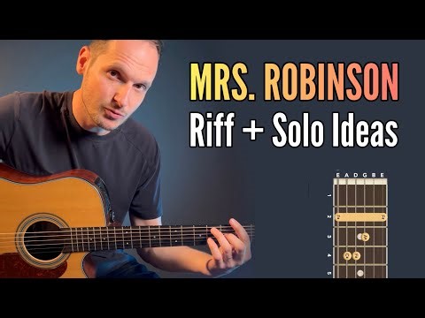 Mrs. Robinson Guitar Lesson | Riff + Soloing Ideas