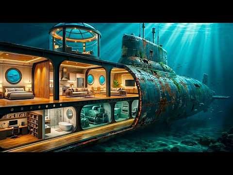 Building a House Under the Sea (ASMR) – Step By Step Luxury Submarine Home Build