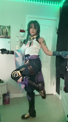 I technically fucked it up but I still love this dance #xiao #GenshinImpact #xiaocosplay #cosplay #viral