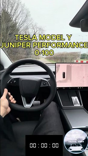 New Tesla model Y performance acceleration test