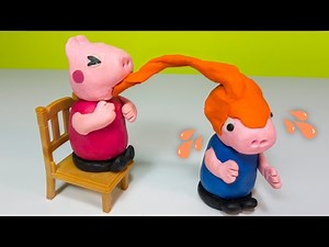 Peppa Pig English Episode Compilation Vomit Food Challenge in Play-Doh