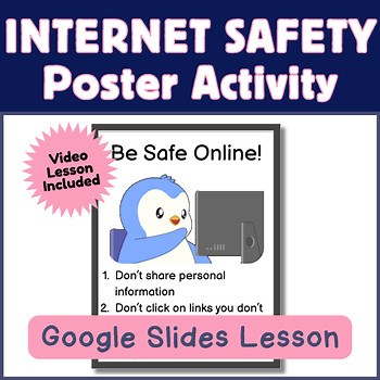 Internet Safety Poster Project: Digital Citizenship Activity | 4-5th Grade Tech