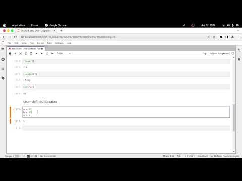 Inbuilt and User Defined Functions