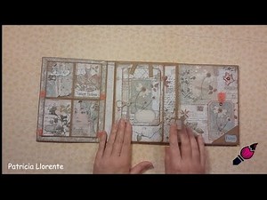 Tutorial Álbum Zig-zag con colección "IMAGINE" de stamperia