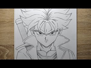 رسم ترانكس المستقبلي خطوة بخطوة | Drawing Future Trunks step by step