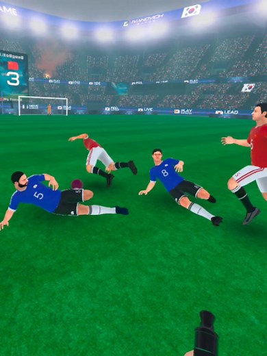 我做裁判国足放心踢 #vr #game #funny #soccer #足球 #搞笑 #游戏 #vrgaming | Pro Soccer Online