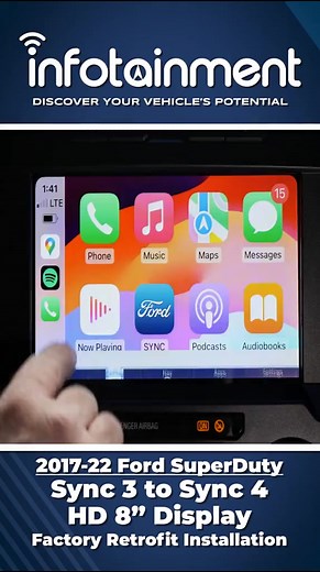 🚛 Upgrade your Super Duty! Bring your 2017–2022 Ford F-250 & F-350 to the next level with the 8" Sync 4 Touchscreen Retrofit Upgrade. Stunning HD visuals, wireless Apple CarPlay & Android Auto, built-in navigation, and SiriusXM X65 for endless entertainment. PRODUCT LINK: https://zurl.co/N4wLQ #FordSuperDuty #F250 #F350 #Sync4Upgrade | Infotainment.com