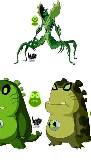 Ben 10 top 5 fusions aliens #93 #shorts #ben10omniverse