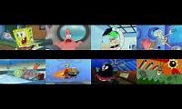 Mix of 8 videos from youtube : spongebob cast talking