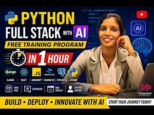 Python Full Stack + AI Crash Course | Free 1-Hour Training
