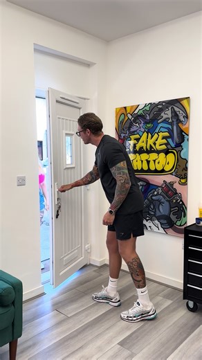 Maxine's Fun Fake Tattoo Experience with Artist