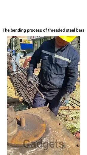 Industrial Gadgets on Instagram: "The bending process of threaded steel bars involves carefully heating the bar to a suitable temperature to increase malleability, then positioning it in a bending jig or using a bending machine to achieve the desired angle or shape while maintaining the thread integrity. It is crucial to avoid excessive force or improper techniques that could damage the threads, which are essential for the bar's fastening purposes. After bending, the bar may be cooled gradually,
