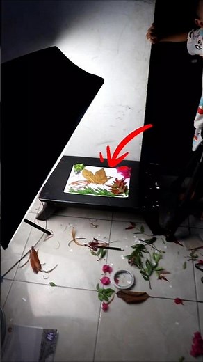 Kolase daun kering n biji bijian #diy #idekreatif #kolasedaunkering #kolase GG GG