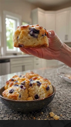 Sweet Blueberry Buttermilk Biscuits