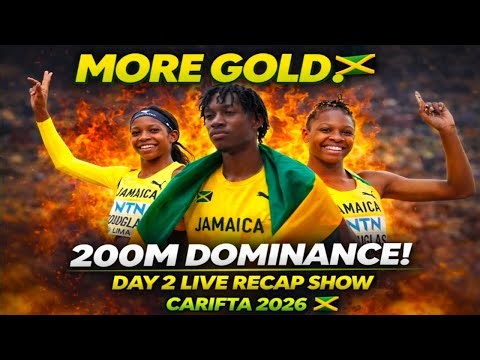 More Gold Again! 🇯🇲🔥 200m Dem Get Mash Up heats completed| CARIFTA 2026 Day 2