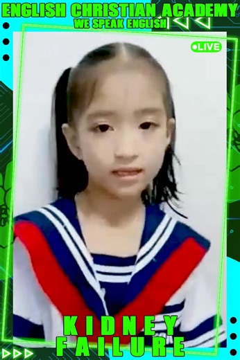 KIDNEY FAILURE Name: Tiffany Mae Z. Santos Level: Kinder 1 2nd Session Adviser: Joy Queen Mary C. Llego / Joann P. Aleluya Branch: Robinsons Branch | English Christian Academy