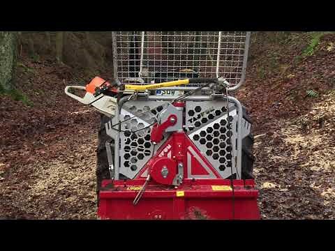 Fendt 203 Holz rücken Test TAJFUN 35A 3,5t Winde Sturmschaden aufarbeiten