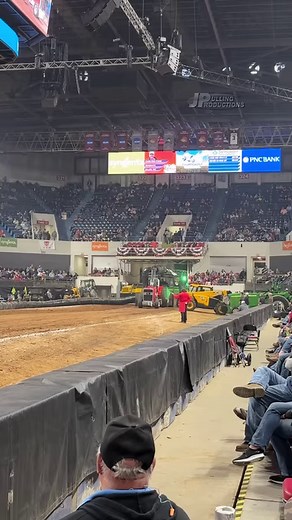 "Warpath" Massey Ferguson Pro Stock Tractor pulling at the 2023 National Farm Machinery Show Championship Pull - #MasseyFerguson #Turbo #Tractor #TractorPull #Horsepower #Diesel | JP Pulling Productions