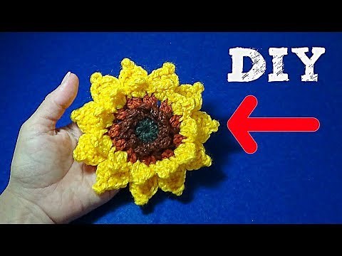 Crochet Sunflower Step by Step! Crafts and Decorations