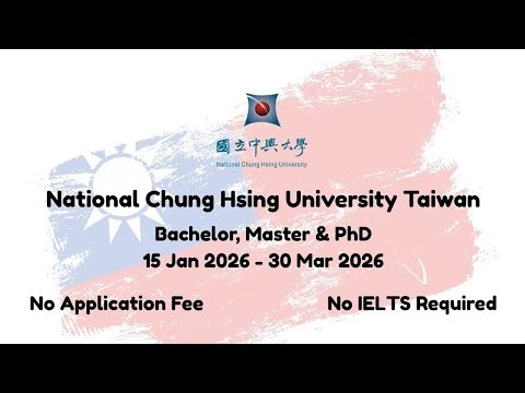 National Chung Hsing University Taiwan | International Students Application Guide 2026
