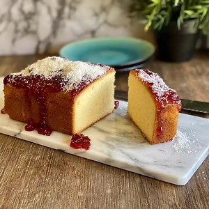 1.2K views · 14 reactions | Raspberry Coconut Cake! Check out the full recipe for this delicious cake here: https://www.stayathomemum.com.au/recipes/desserts/raspberry-coconut-cake-5-ingredients/ | Stay at Home Mum | Facebook