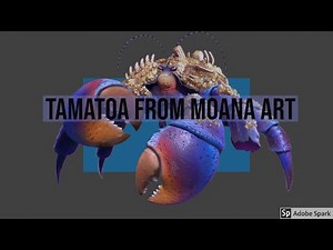 How to draw tamatoa from moana