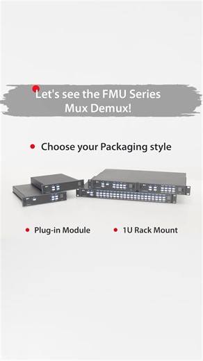 Simplify Your Network with FMU Mux Demux丨FS#wdm #opticalnetworking #shorts