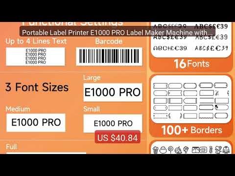 Portable Label Printer E1000 PRO Label Maker Machine with Tap... — Amazing Value 2026 | Must Have!