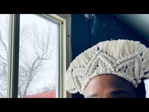 DIY Macrame Crown//Snow Queen Crown//Macrame Headpiece