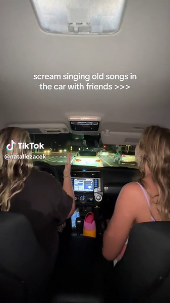 Singing along with Friends in the Car