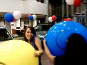Massive Balloons, Tiny Girls