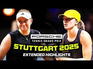 Iga Swiatek v Jelena Ostapenko FULL Highlights | 2025 Stuttgart QF