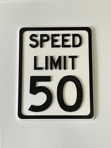 Customizable Speed Limit Sign - Etsy