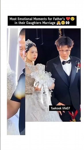 Father Reaction 😢Daughter Marriage 👰 #bts #btsarmy #viral #fatherlove #marriage