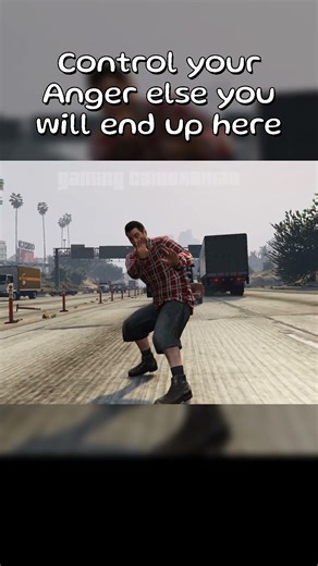 Control your Anger or Else you Will End Up Here #gamevideo #gta5 #shortsvideo